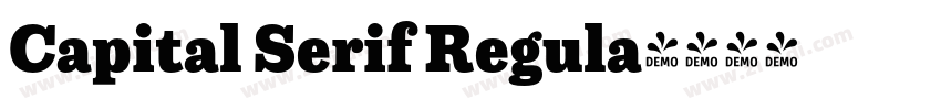 Capital Serif Regula字体转换